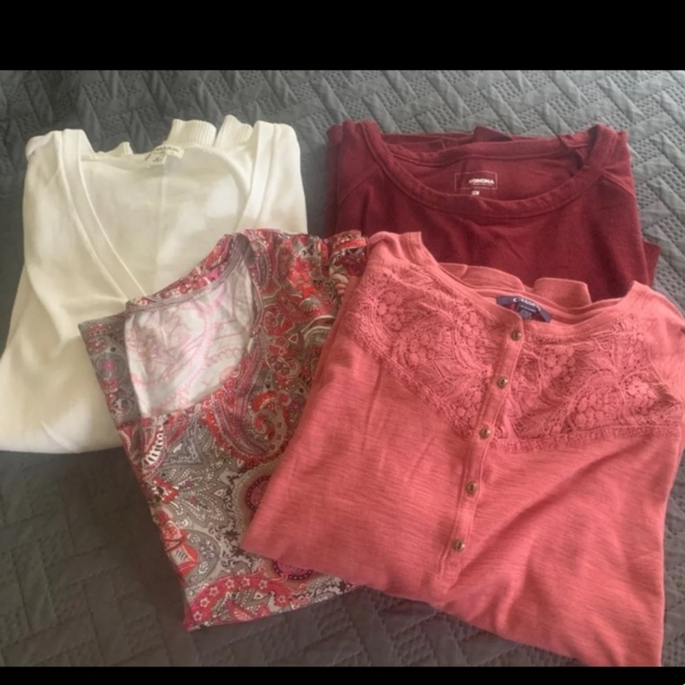 Lot of 4 plus size blouses